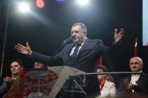 Milorad Dodik na mitingu u Banjoj Luci koji je organizirao SNSD