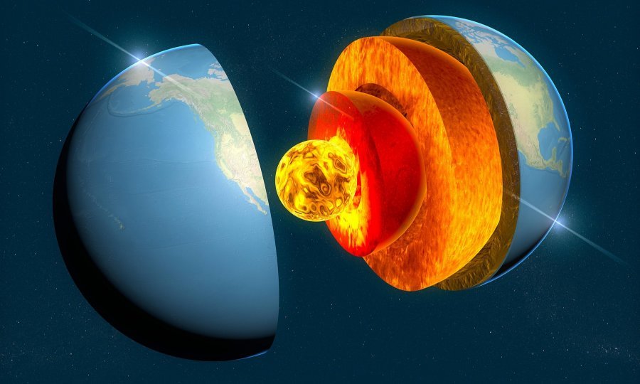 jaki potresi grafika presjeka planeta zemlja plava pozadina