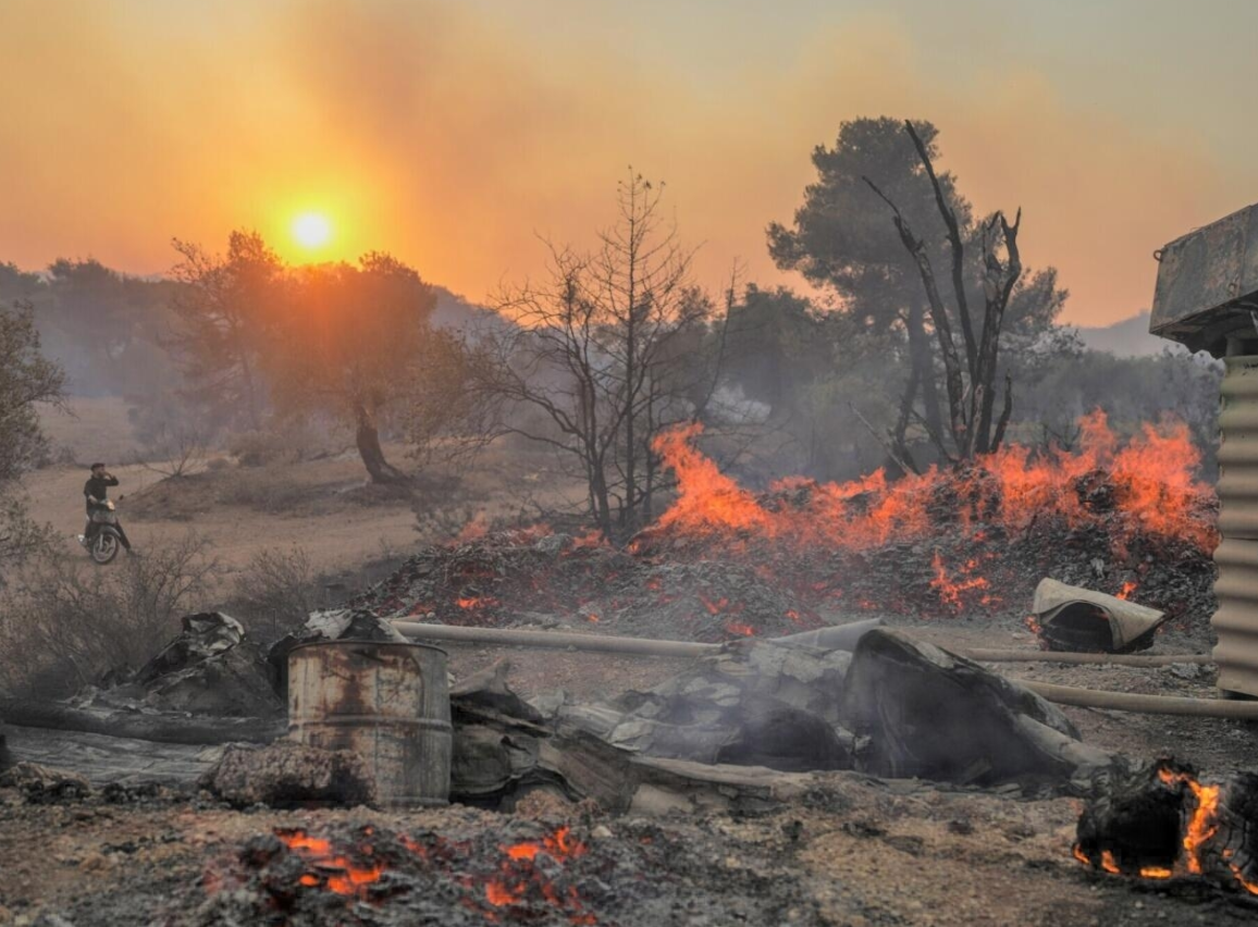 rodos požar